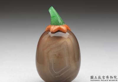 图片[2]-Agate eggplant-shaped snuff bottle, 18th century, Qing dynasty-China Archive